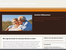 Tablet Screenshot of betreuteswohnenkosten.com